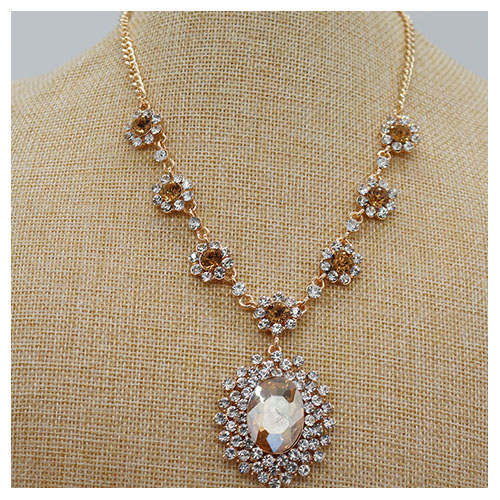 Plum Diamond Necklace