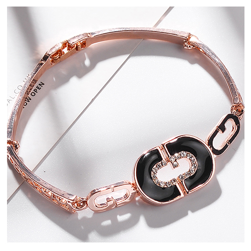 Drilled metal bracelet 04