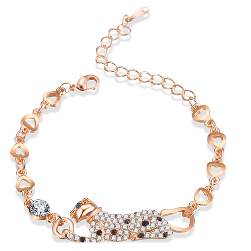 Animal contact bracelet 01 leopard